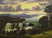 Thomas Chambers Niagara Falls viewed from Goat Island France oil painting artist